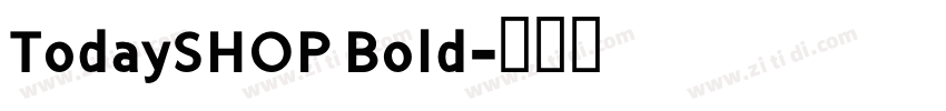 TodaySHOP Bold字体转换